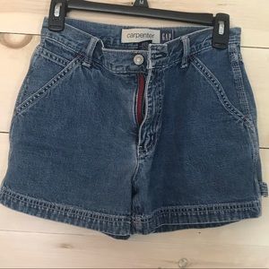 High waisted jean shorts